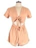 Volcom 100% Cotton Hearts Tan Romper Size 10 - photo 1
