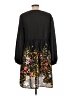 Old Navy 100% Polyester Black Casual Dress Size L - photo 2