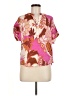 Talula 100% Rayon Floral Pink Short Sleeve Blouse Size M - photo 1