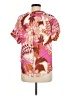 Talula 100% Rayon Floral Pink Short Sleeve Blouse Size M - photo 2