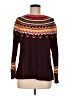 Talbots Chevron-herringbone Burgundy Pullover Sweater Size M - photo 1