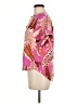 Talula 100% Rayon Floral Pink Short Sleeve Blouse Size M - photo 5