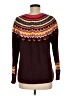 Talbots Chevron-herringbone Burgundy Pullover Sweater Size M - photo 2