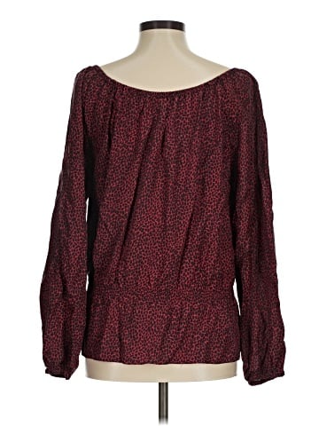MICHAEL Michael Kors Long Sleeve Silk Top (view 2)