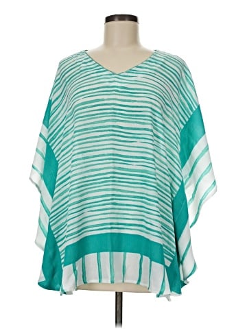 Susan Graver Short Sleeve Blouse (view 1)