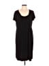 George Solid Black Casual Dress Size XL (estimated) - photo 1