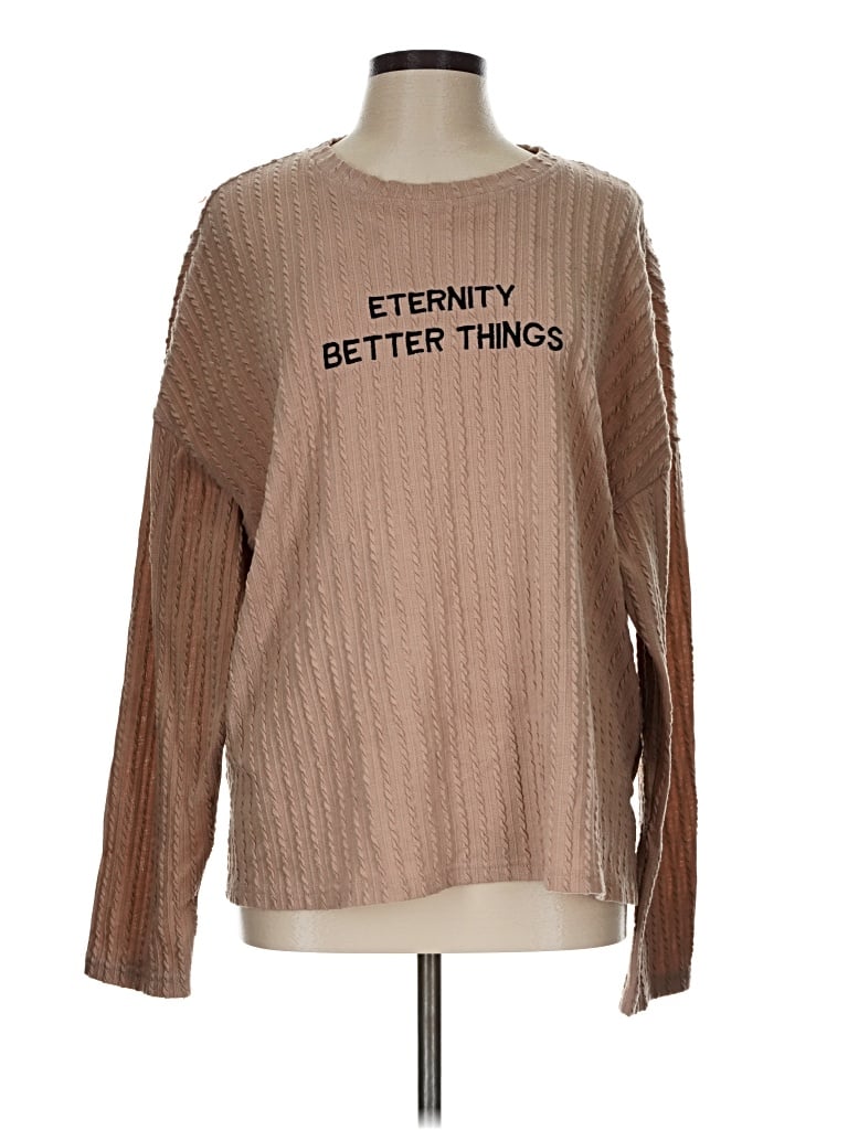 Pre-owned Dazy Pullover Sweater In Tan