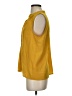 Maison Jules 100% Polyester Yellow Sleeveless Blouse Size S - photo 5