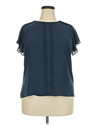 Worthington Short Sleeve Blouse (view 1)
