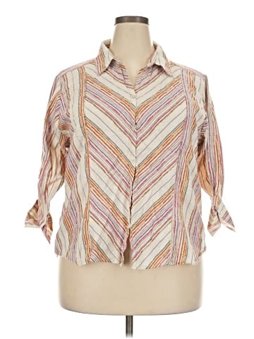 DressBarn 3/4 Sleeve Button-Down Shirt (view 1)