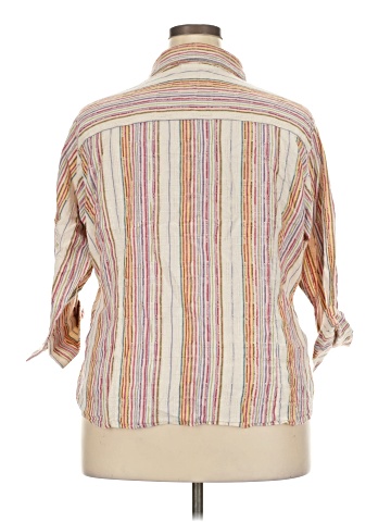 DressBarn 3/4 Sleeve Button-Down Shirt (view 2)