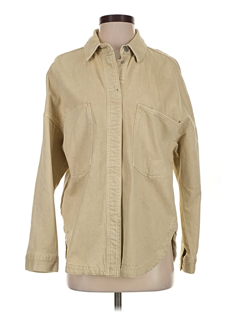 Pre-owned Zara Jacket In Tan