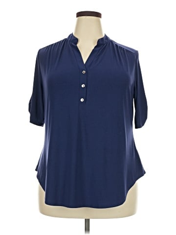 Perseption Concept Short Sleeve Blouse (view 1)
