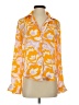 Timing 100% Polyester Orange 3/4 Sleeve Blouse Size S - photo 1
