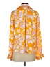 Timing 100% Polyester Orange 3/4 Sleeve Blouse Size S - photo 2