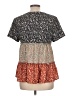 Unbranded Brown Short Sleeve Blouse Size L - photo 2