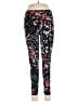 Cuddl Duds Floral Black Leggings Size M - photo 1