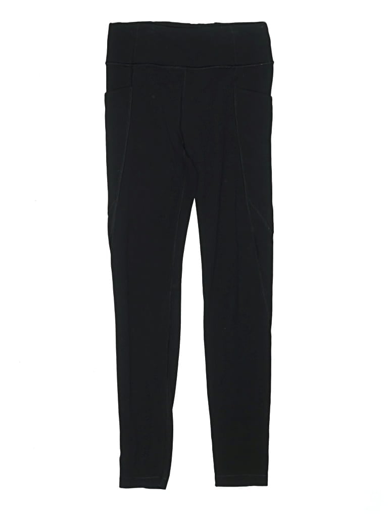 Pre-owned Athleta Girl Kids' Track Pants In Black