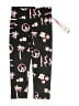 Justice Print Black Casual Pants Size 12/14 - photo 1