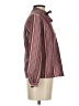 Assorted Brands 100% Polyester Stripes Burgundy Long Sleeve Blouse Size 4 - photo 4