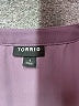 Torrid 100% Polyester Purple Short Sleeve Blouse Size 1X Plus (1) - photo 7