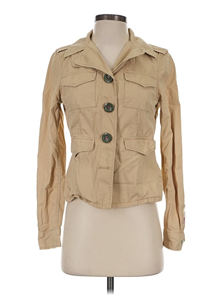 Pre-owned American Eagle Outfitters Jacket In Tan