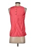 J.Crew 100% Polyester Orange Sleeveless Top Size XS - photo 2