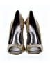 BCBGirls Animal Print Yellow Heels Size 5 1/2 - photo 2