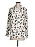 Ann Taylor 100% Polyester Animal Print Ivory Long Sleeve Blouse Size M - photo 1