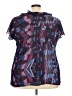 Bay Studio 100% Polyester Purple Short Sleeve Blouse Size 3X - photo 2