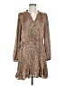 Heartloom 100% Polyester Animal Print Tan Casual Dress Size M - photo 1
