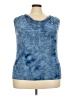 Sami & JO Blue Sleeveless Top Size 3X - photo 1