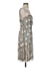 Aidan Mattox 100% Polyester Metallic Silver Cocktail Dress Size 4 - photo 4