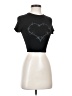 Shein Black Short Sleeve Top Size 2 - photo 1