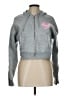 No Comment 100% Polyester Hearts Gray Zip Up Hoodie Size L - photo 1