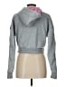 No Comment 100% Polyester Hearts Gray Zip Up Hoodie Size L - photo 2
