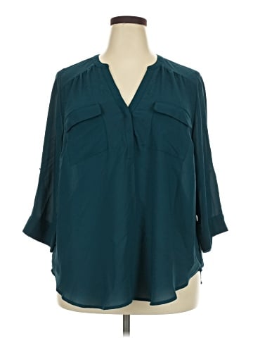 Torrid 3/4 Sleeve Blouse (view 1)
