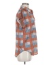 Unbranded 100% Polyester Checkered-gingham Brown Short Sleeve Blouse Size M - photo 4