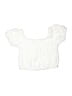Zara Ivory Short Sleeve Blouse Size 9 - 10 - photo 1