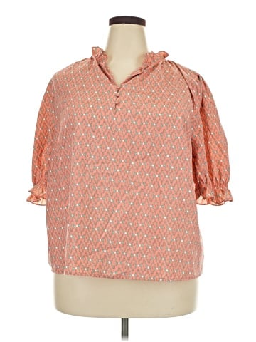 MELLODAY 3/4 Sleeve Button-Down Shirt (view 1)