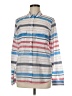 Gap Outlet Stripes Gray Long Sleeve Button-Down Shirt Size M - photo 1