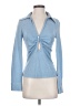 Zara Blue Long Sleeve Top Size S - photo 1