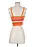 No Comment 100% Acrylic Orange Sleeveless Top Size S - photo 2