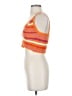 No Comment 100% Acrylic Orange Sleeveless Top Size S - photo 5
