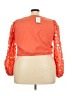 ELOQUII Orange 3/4 Sleeve Blouse Size 22 Plus - photo 2