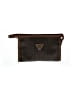 Guess 100% Leather Brown Makeup Bag One size - photo 1