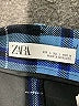 Zara Plaid Blue Formal Skirt Size L - photo 3