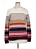 Talbots Stripes Pink Pullover Sweater Size XL - photo 1