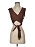 Meraki Brown Sleeveless Blouse Size XS - photo 1