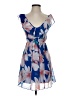 Sweet Storm 100% Polyester Print Blue Cocktail Dress Size S - photo 1